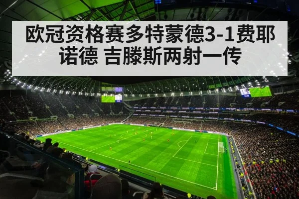 欧冠资格赛多特蒙德3-1费耶诺德 吉滕斯两射一传